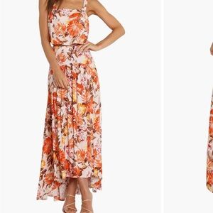 NWT- Petal and Pup 2 piece Dress in Orange and Pink